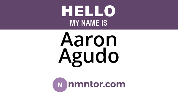 Aaron Agudo