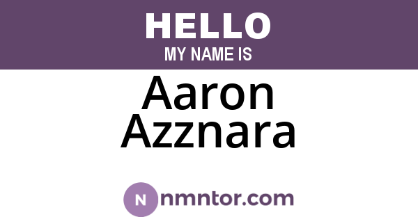 Aaron Azznara