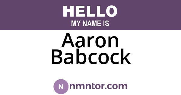 Aaron Babcock
