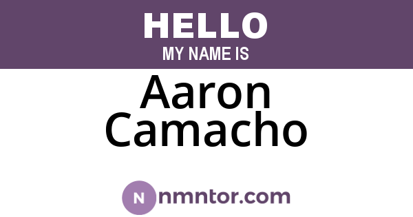Aaron Camacho