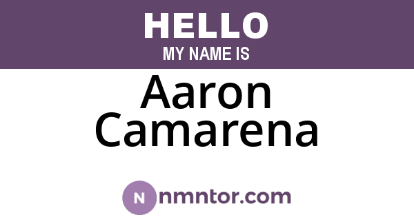 Aaron Camarena