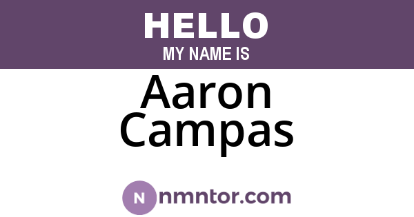 Aaron Campas