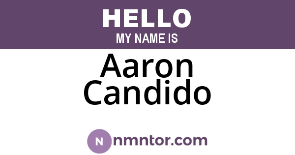 Aaron Candido
