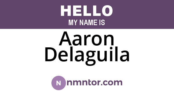 Aaron Delaguila