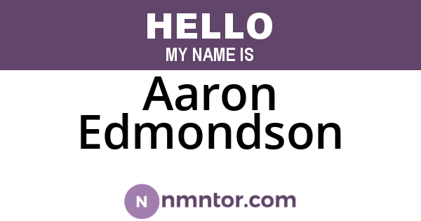 Aaron Edmondson