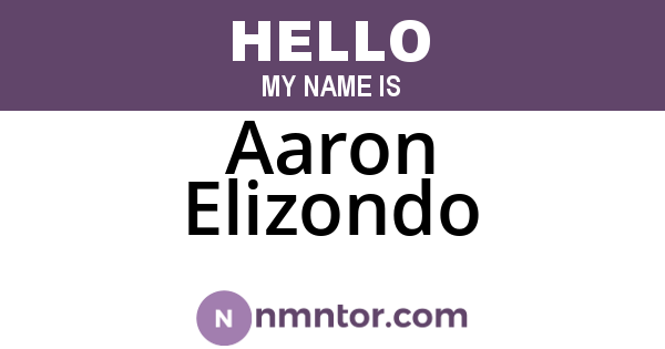 Aaron Elizondo