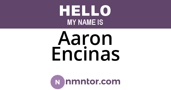 Aaron Encinas