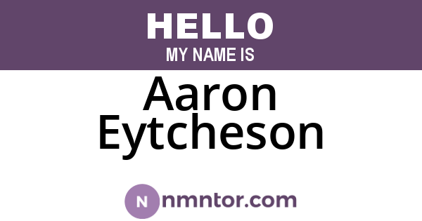 Aaron Eytcheson
