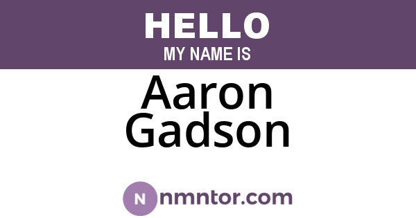 Aaron Gadson