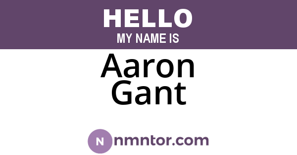 Aaron Gant