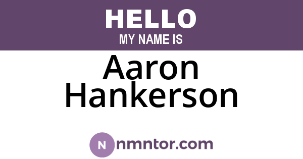 Aaron Hankerson