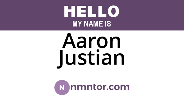 Aaron Justian