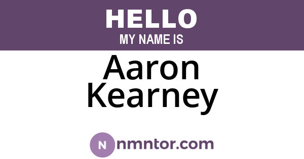 Aaron Kearney