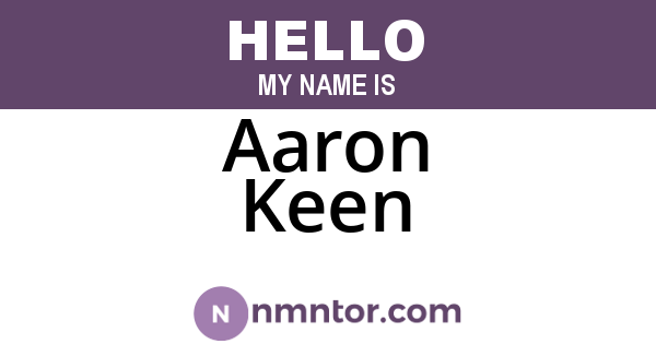 Aaron Keen