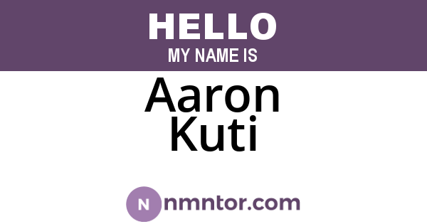 Aaron Kuti