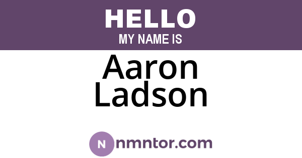 Aaron Ladson