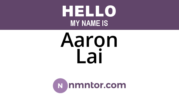 Aaron Lai