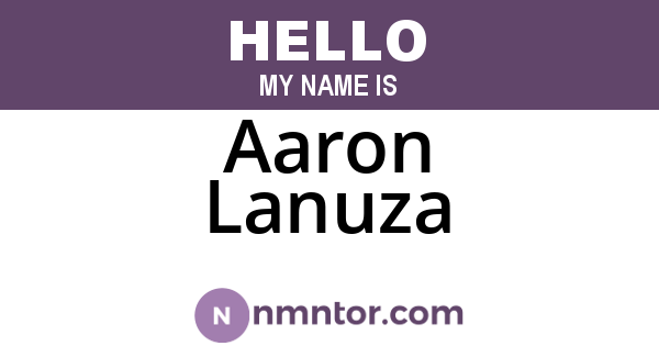Aaron Lanuza