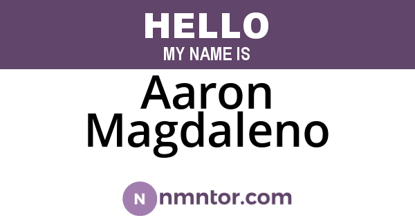 Aaron Magdaleno