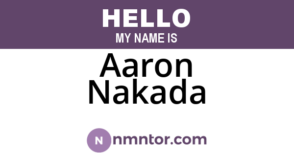 Aaron Nakada