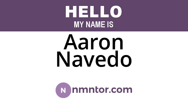Aaron Navedo