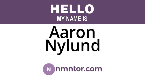 Aaron Nylund