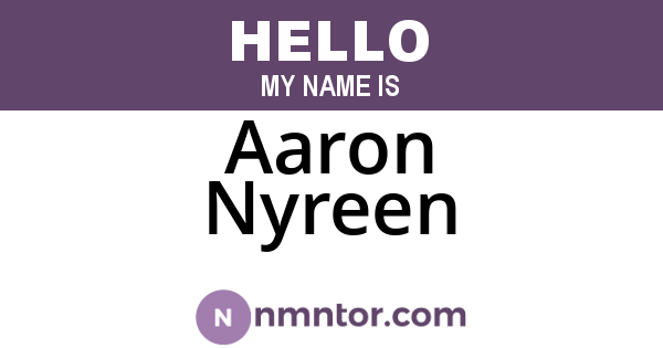 Aaron Nyreen