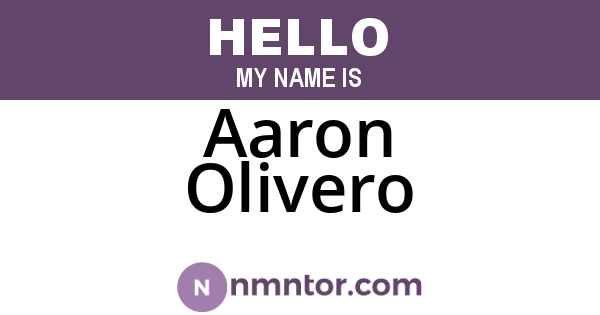 Aaron Olivero