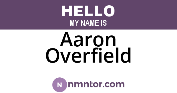 Aaron Overfield