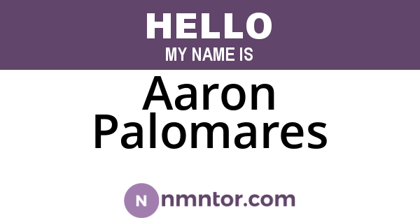 Aaron Palomares