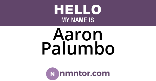 Aaron Palumbo