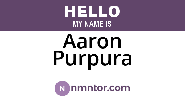 Aaron Purpura