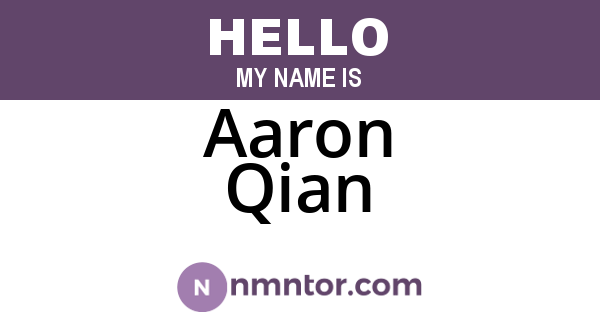Aaron Qian