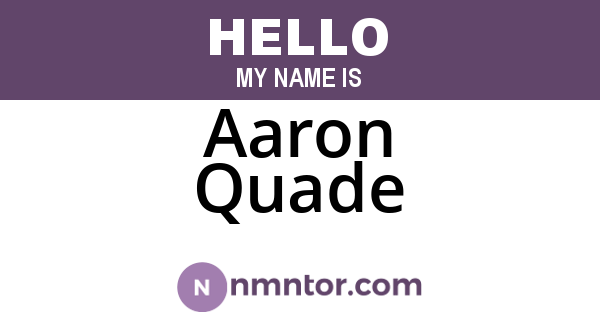 Aaron Quade