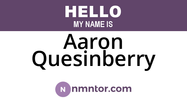 Aaron Quesinberry