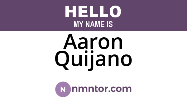 Aaron Quijano
