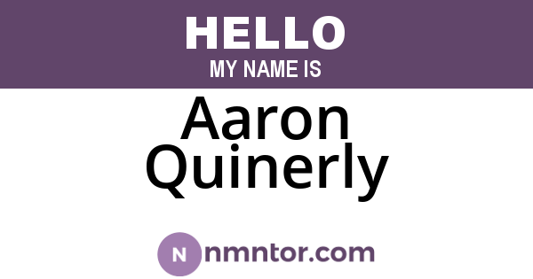 Aaron Quinerly