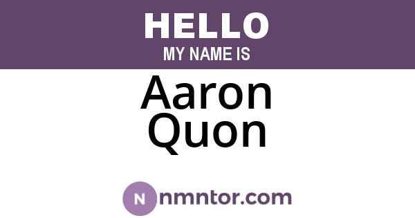 Aaron Quon