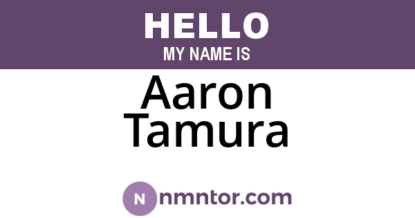 Aaron Tamura