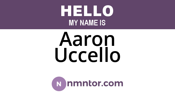 Aaron Uccello
