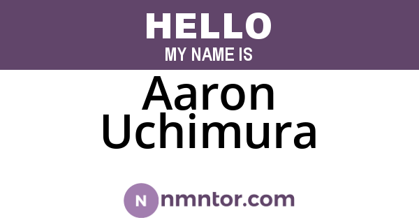 Aaron Uchimura