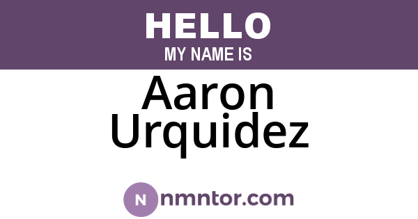 Aaron Urquidez