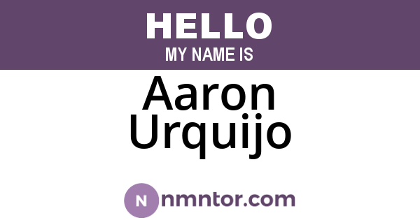 Aaron Urquijo