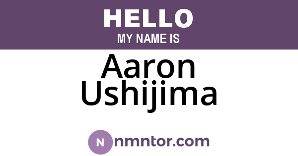 Aaron Ushijima
