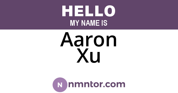 Aaron Xu