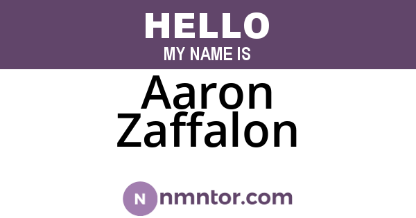 Aaron Zaffalon