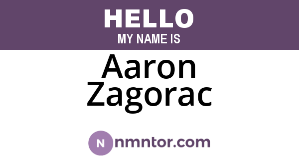 Aaron Zagorac