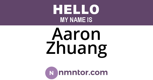 Aaron Zhuang