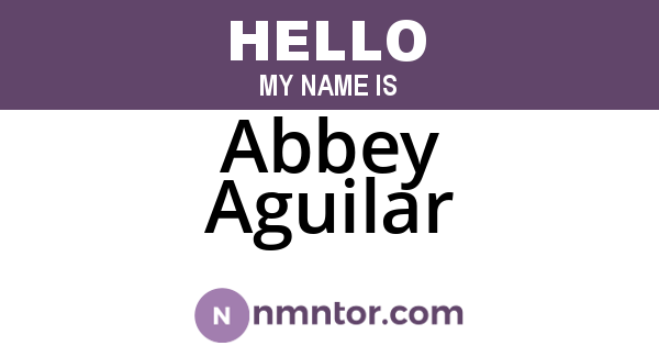 Abbey Aguilar