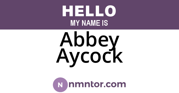 Abbey Aycock